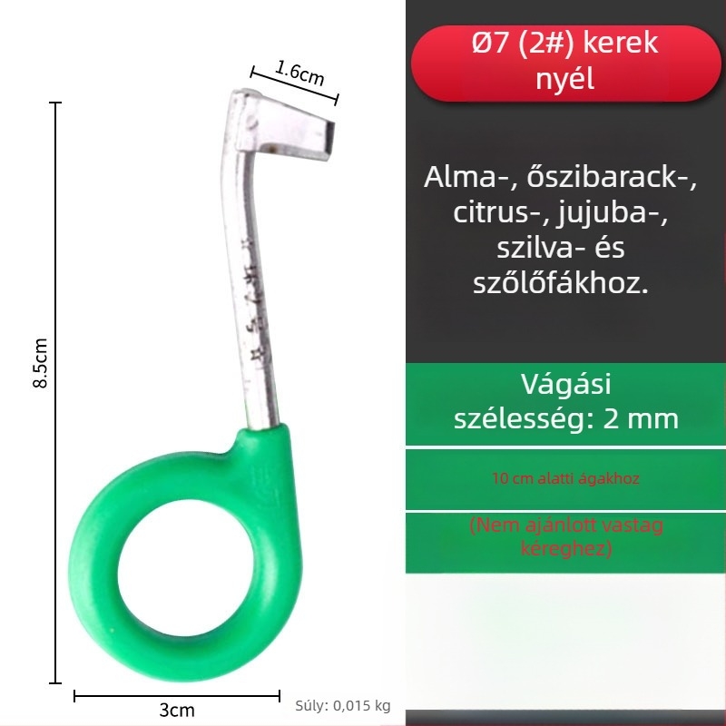 Gyümölcsfa kör alakú vágó- és hámozó kés készlet 0-6, citrusok, pomelo, licsi, kajszibarack és szőlő számára