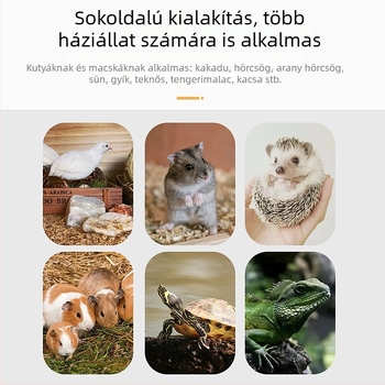 Fából készült játék ház létrával hörcsögök és kisállatok számára; fa tájdekoráció és hörcsög kellékek készlet