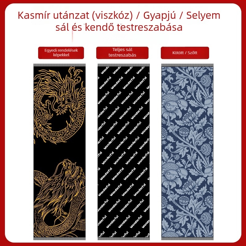 Üzleti műkasmír sál, őszi–téli meleg, testreszabható konferenciasál