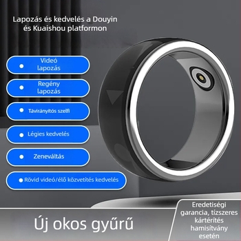Új okosgyűrű Bluetooth Selfie funkcióval, vezeték nélküli videóvezérléssel és e-könyvek oldalainak lapozásával