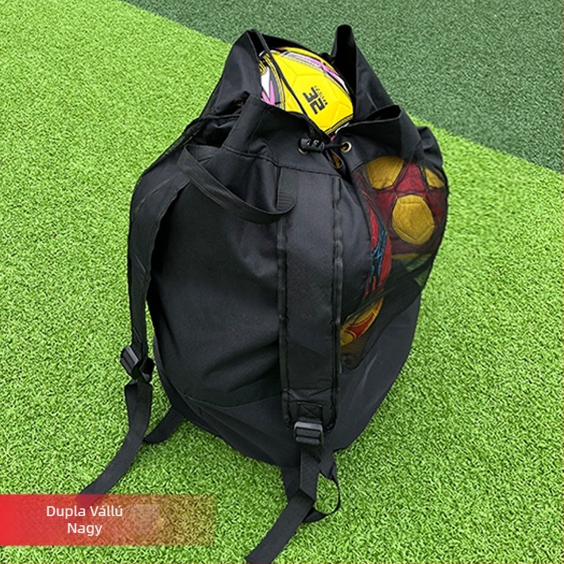 Sepwolf futball- és sportfelszereléshez hálós rekeszű táska, nagy kapacitású labdás táska (50–80 L), futballhoz, kosárlabdához és röplabdához, egyedi dizájn