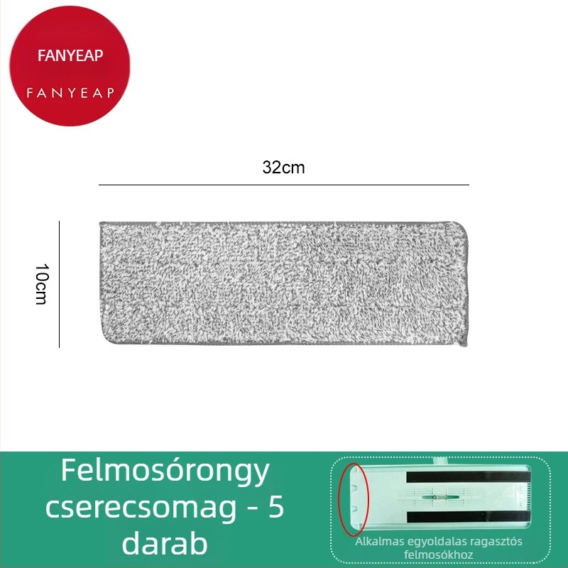 A1P601 Cserélhető mopkendő lapos mophoz, háztartási használatra, kétoldalas