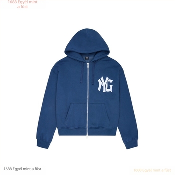 Y2K hímzett laza szabású kapucnis pulóver és hozzáillő joggingnadrággal, két részes szett, vintage streetwear-stílus