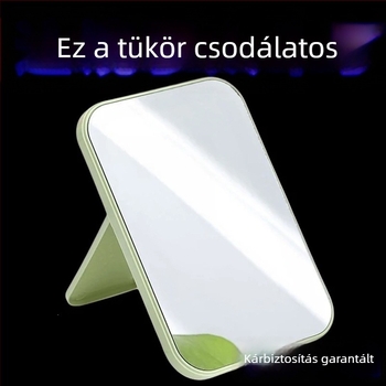 Asztali sminktükör, négyzet alakú egymásra rakható kialakítás, hordozható szépség tükör