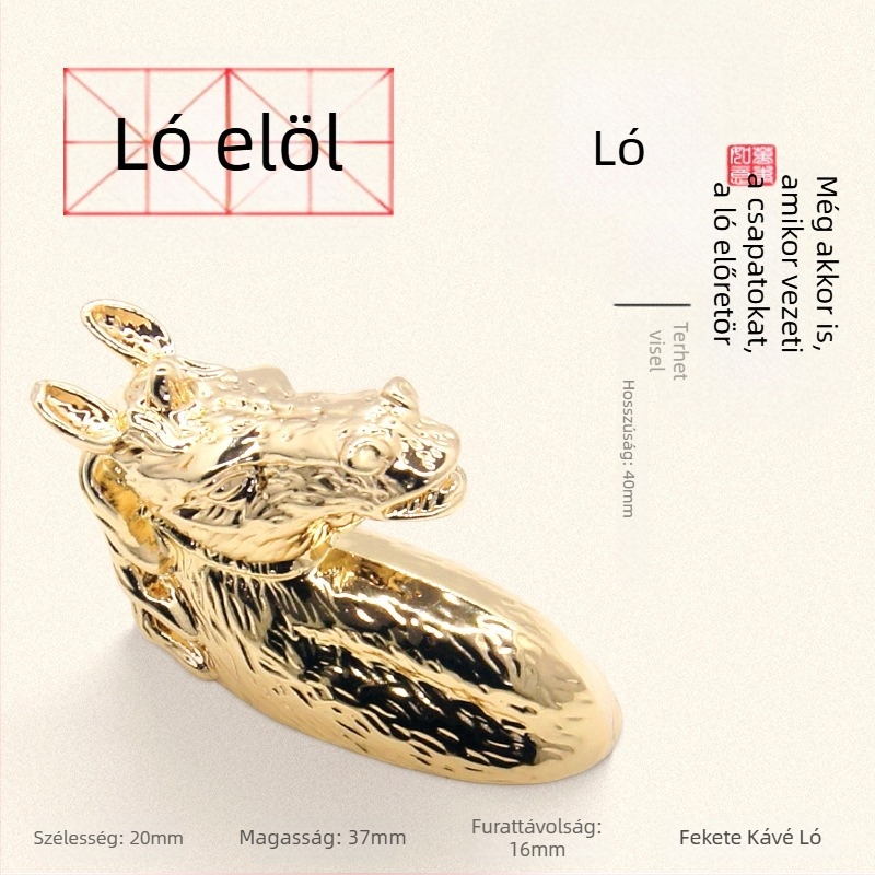 Lófej alakú szekrény- és fiókfogantyú