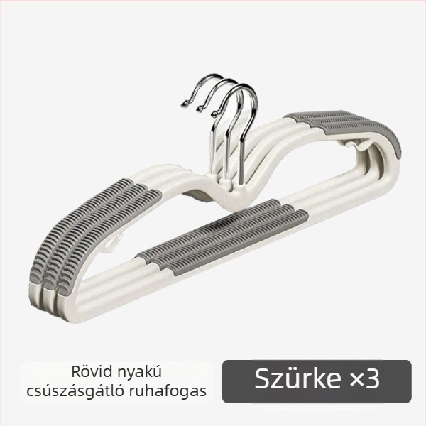 Otthoni ruhakasztó, csúszásmentes, vállvédő, a szárításhoz és a gardróbhoz