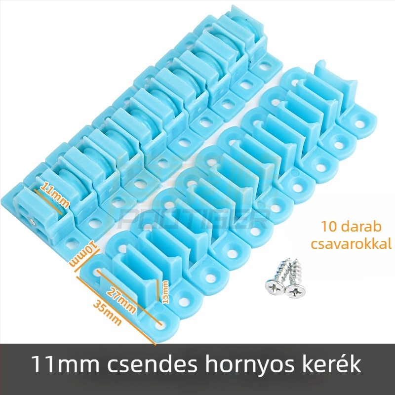 11 mm univerzális kerék csúszó ablakhoz gyémántszövetes hálóval, csúszó ablak görgő, fém csendes görgő, hardver kiegészítők