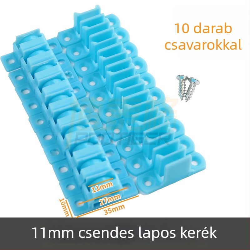 11 mm univerzális kerék csúszó ablakhoz gyémántszövetes hálóval, csúszó ablak görgő, fém csendes görgő, hardver kiegészítők