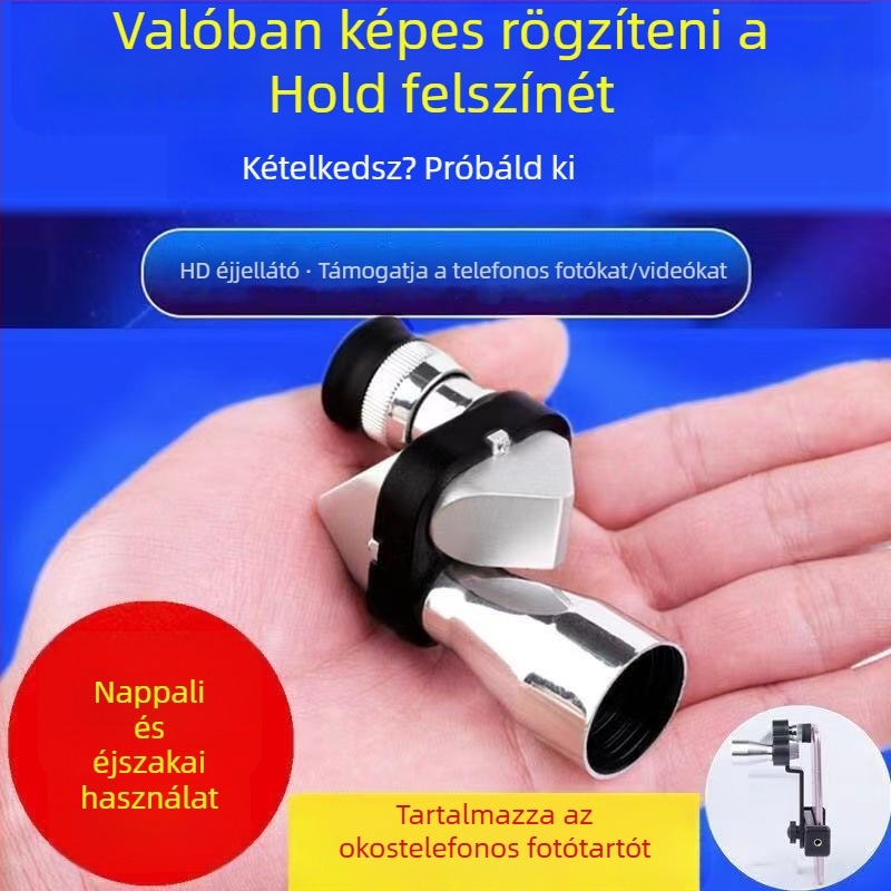 HD éjjellátó monokuláris teleszkóp, kompatibilis az okostelefon kamerájával, kompakt és hordozható szabadtéri koncertekhez