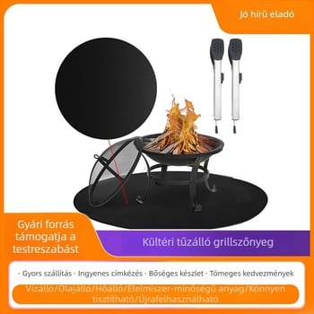 Kerek grillmat kültéri használatra