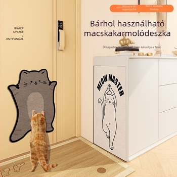 Falihoz rögzíthető macska karmoló párna ajtókhoz és bútorokhoz, nagy méretű, kopásálló védelem