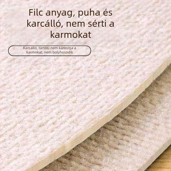 Falihoz rögzíthető macska karmoló párna ajtókhoz és bútorokhoz, nagy méretű, kopásálló védelem