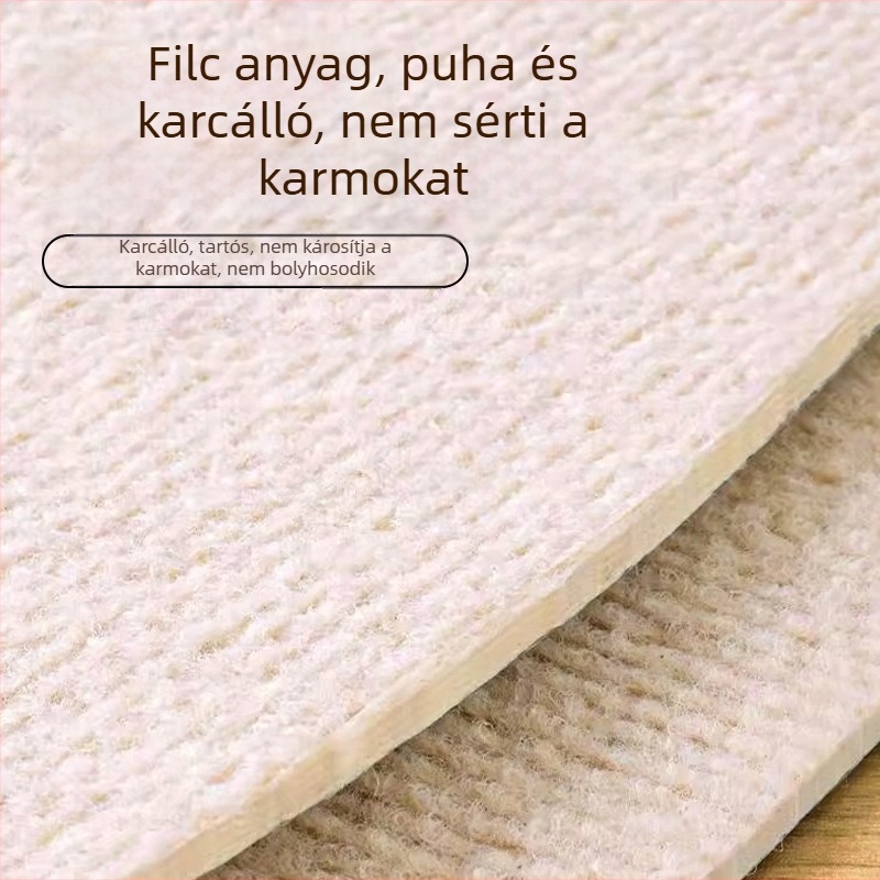 Falihoz rögzíthető macska karmoló párna ajtókhoz és bútorokhoz, nagy méretű, kopásálló védelem