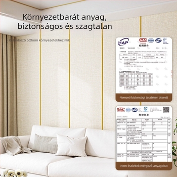 Önragasztó faltextil, dekoráció falra varrás nélküli, vízálló és nedvességálló, nappali és hálószoba számára