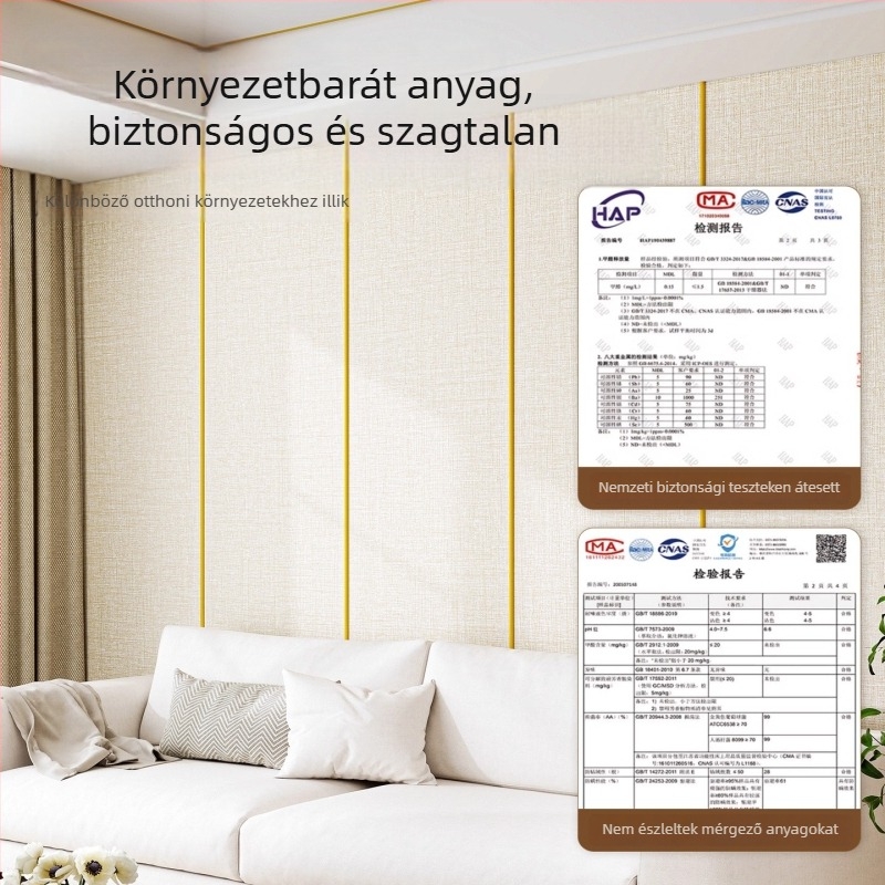 Önragasztó faltextil, dekoráció falra varrás nélküli, vízálló és nedvességálló, nappali és hálószoba számára