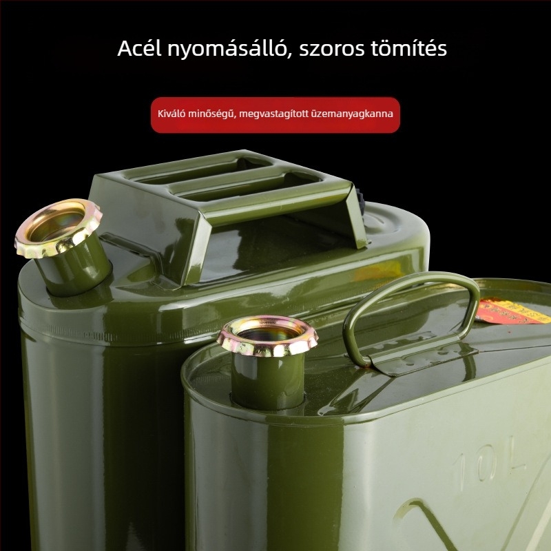Megvastított vas tüzelőanyag-tartály, benzinkanál 50 L és 30 L, hordozható dízel kanna, vas tartály, autó üzemanyag-tartaléktartály
