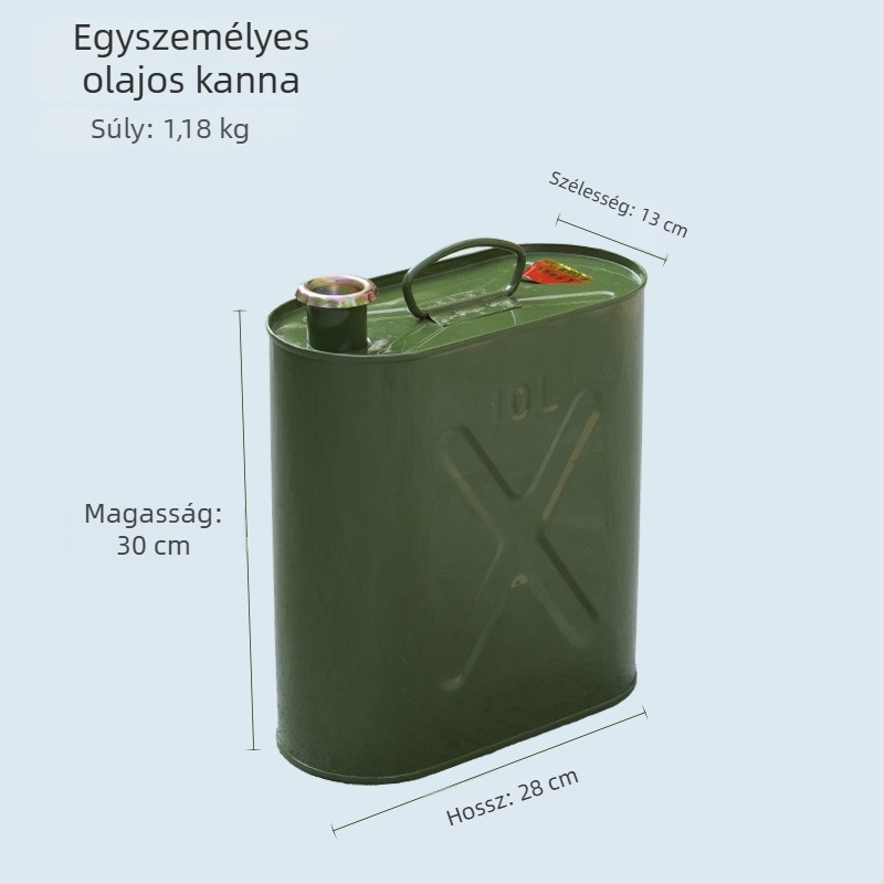 Megvastított vas tüzelőanyag-tartály, benzinkanál 50 L és 30 L, hordozható dízel kanna, vas tartály, autó üzemanyag-tartaléktartály
