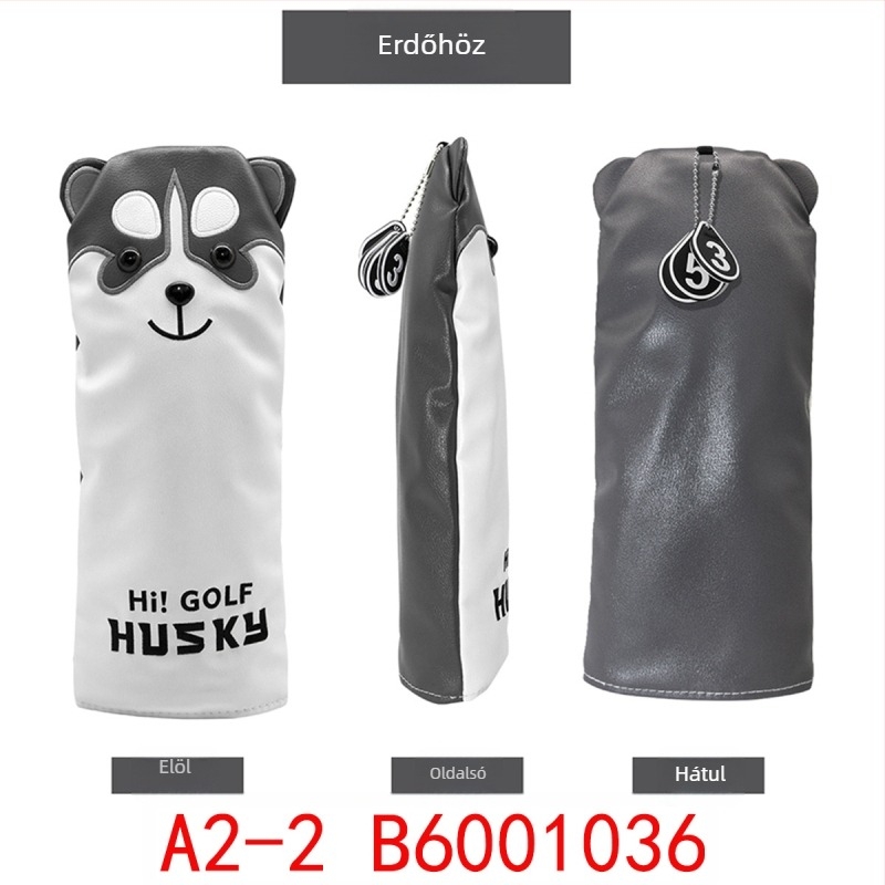 Husky golfklubfedők – fa klubfedők, putterfedők (félkör alakú / egyenes)