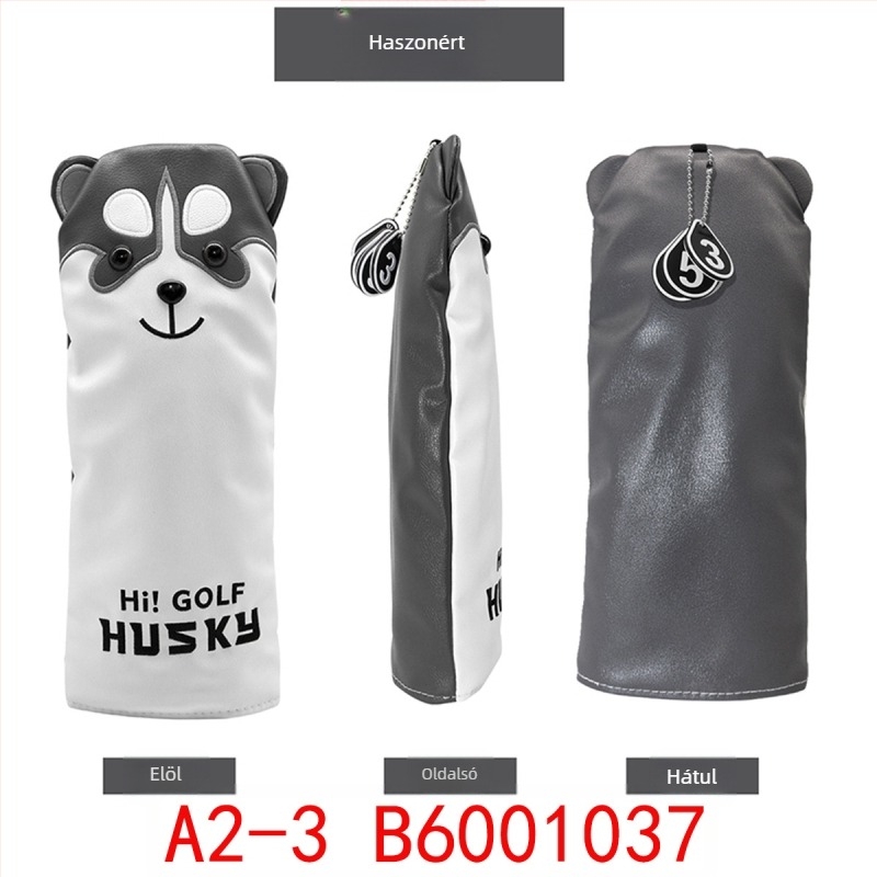Husky golfklubfedők – fa klubfedők, putterfedők (félkör alakú / egyenes)