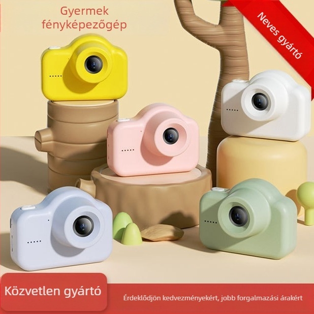 A1 gyerekeknek készült digitális kamera, elő- és hátsó kamerával, 20 MP, 2,0 hüvelykes LCD, fényképezés és videófelvétel