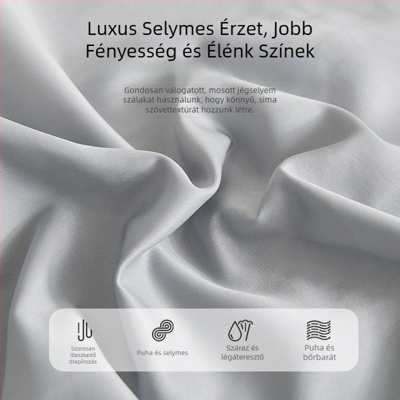 Ice Silk nyárra készült ágynemű, hűsítő anyag, matracvédő, teljes csúszásgátló lefedésű ágyneműhuzat, ágyneműkészlet, 2025 új modell