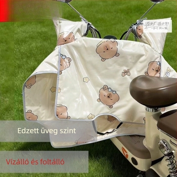 Napsütés elleni védelem és széltől védő univerzális szélvédő takaró elektromos járművekhez, nyári vékony laminált film