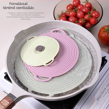 Élelmiszer-minőségű szilikon fedő, univerzális edényekhez, mikróhoz alkalmas, ellenáll a hőnek és hidegnek, frissen tartja az ételeket, porálló tömítőfedél