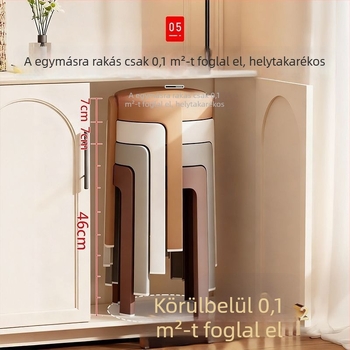 Otthoni használatra szánt műanyag székek puha bevonattal, körkörös és egymásra rakható, erősek és tartósak, extra vastag kialakítás, alkalmas nappalira és étkezőasztalhoz, tartalék székek