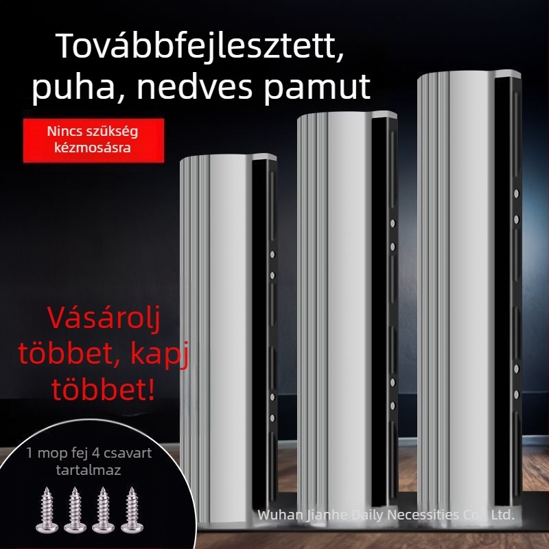 Szivacs felmosó cserélhető fej, vastagabb nedvszívó PVA, 27–38 cm, univerzális görgős felmosó
