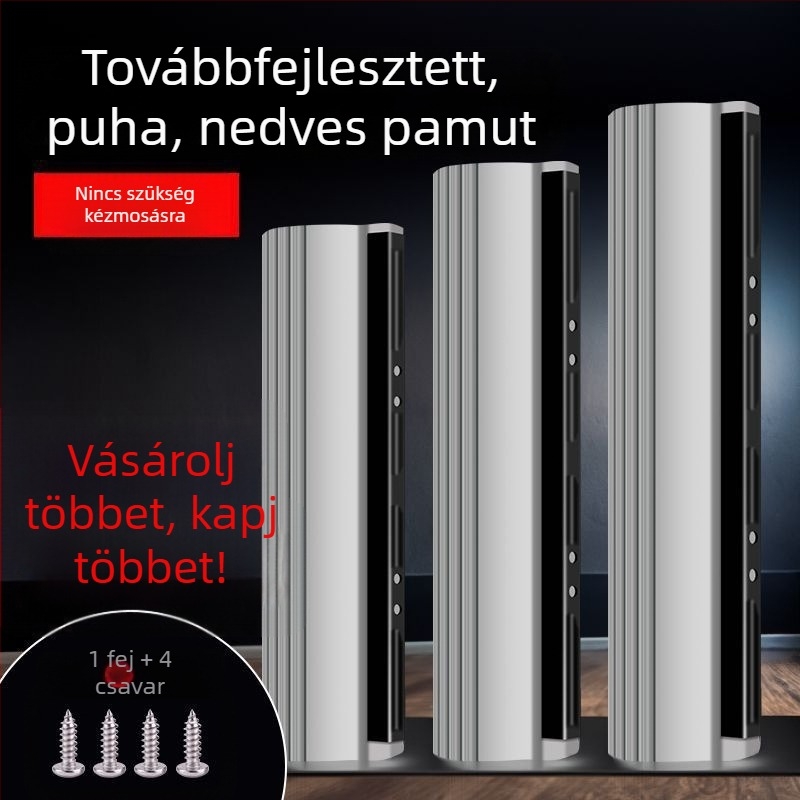 Szivacs felmosó cserélhető fej, vastagabb nedvszívó PVA, 27–38 cm, univerzális görgős felmosó