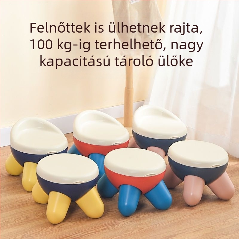 Gyerekeknek szóló multifunkcionális tároló ülőke, otthoni használatra, játékok és egyéb tárgyak rendezésére a nappaliban és a hálószobában