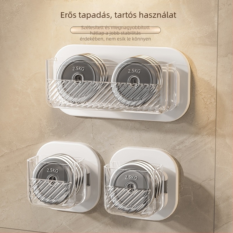 Falihoz szerelhető tárolóedény fürdőszobába és a konyhába, fúrás nélkül, luxus kozmetikai rendező