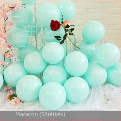 Macaron-lufiból készült íves dekoráció, koreai stílusú megnyitó virágtartó, kreatív esküvői és születésnapi dekoráció