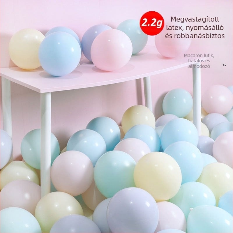 Macaron-lufiból készült íves dekoráció, koreai stílusú megnyitó virágtartó, kreatív esküvői és születésnapi dekoráció