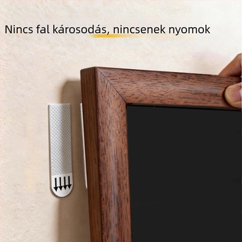 Mágneses, furatok nélküli Velcro falra szerelhető fekete tábla, hűtőmágneses bemutatófelület, otthoni használatra, törölhető