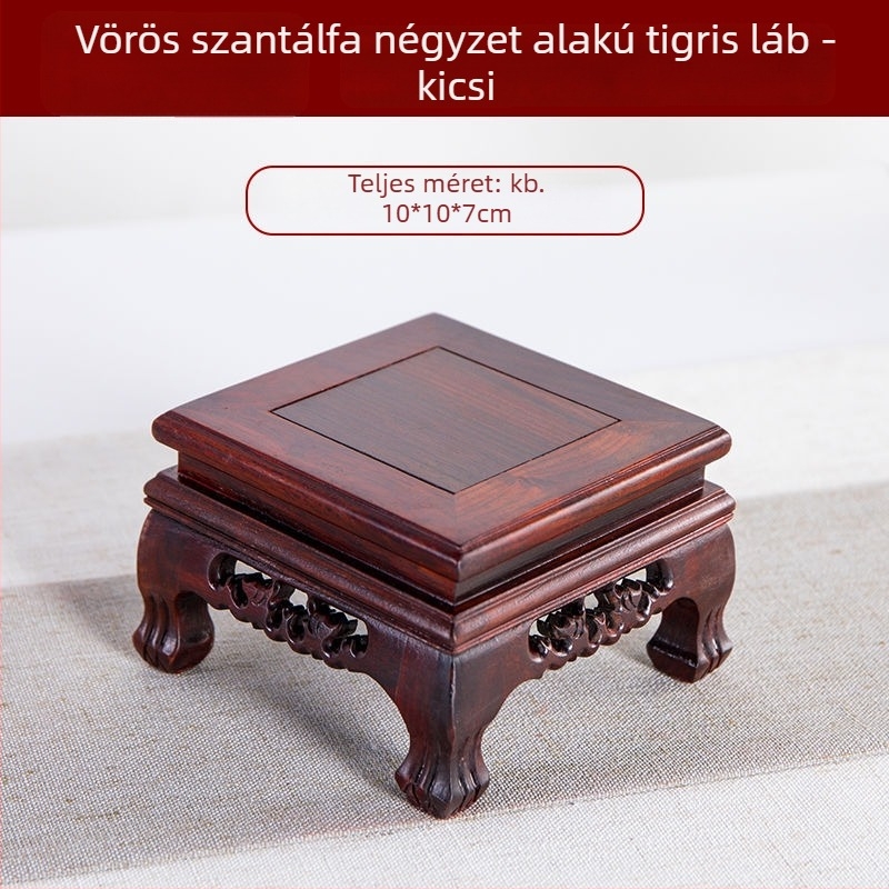 Tömörfa alapú gyökérfaragásos faszobor, vörösfenyéből készült nappali dekoráció