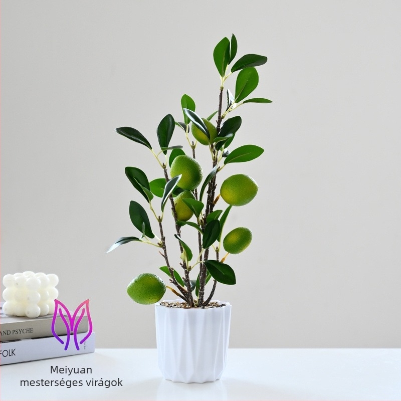 Kézzel készített selyemvirág bonsai belső dekorációhoz