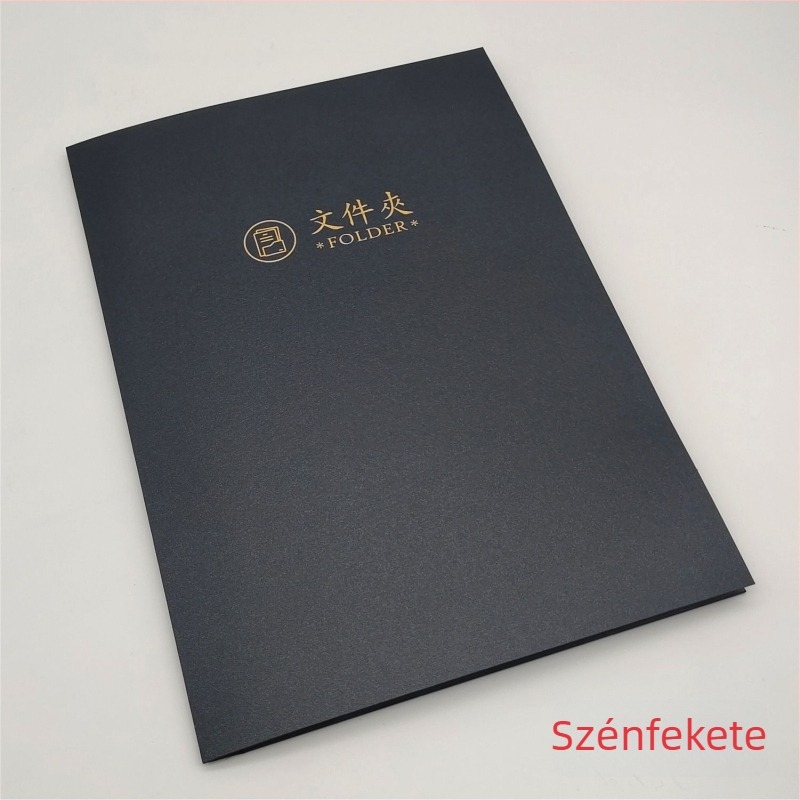 Személyre szabott színes nyomtatású dokumentum mappa tender-beiktatásokkal rézpapírra – szerződés borító tervezés