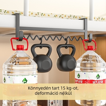 Többfunkciós hullám alakú ruhafogas az ágy mellé tárolóval