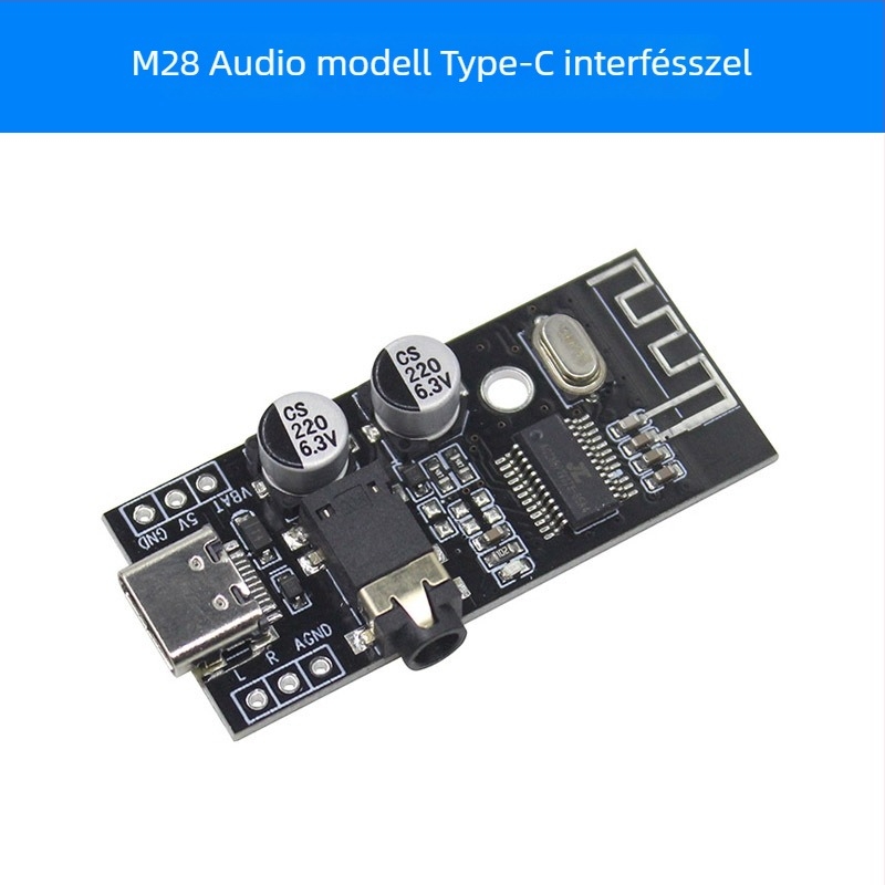 Bluetooth hangvevő modul MH-M18/M28/M38 – vezeték nélküli DIY veszteségmentes autóhangzás, 4.2 sztereó