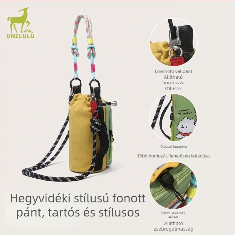 Kedves karikatúrás válltáska diákok számára, Ins-stílusú nisze dizájn, 2026-os modell, stílusos és egyedi vállon átvetett táska