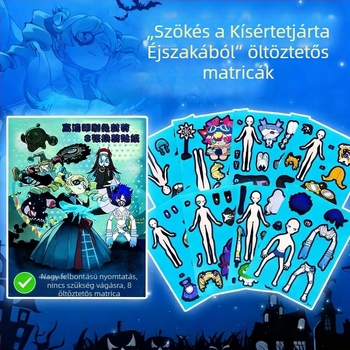 Chaser öltöztető matricák Quiet Bookhez – elővágott matricák gyerekek DIY-hoz
