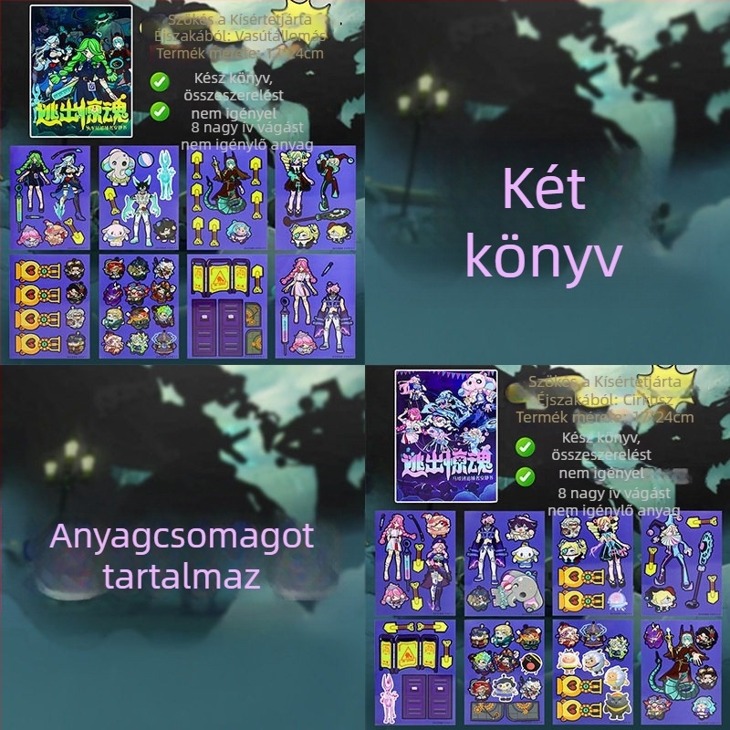 Chaser öltöztető matricák Quiet Bookhez – elővágott matricák gyerekek DIY-hoz