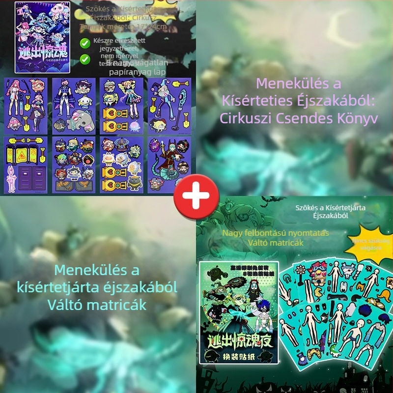 Chaser öltöztető matricák Quiet Bookhez – elővágott matricák gyerekek DIY-hoz