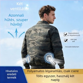 Ventilátoros hűtésű munkaruha — könnyű nyári férfi munkaruházat építkezésre, kopás- és szennyeződésálló
