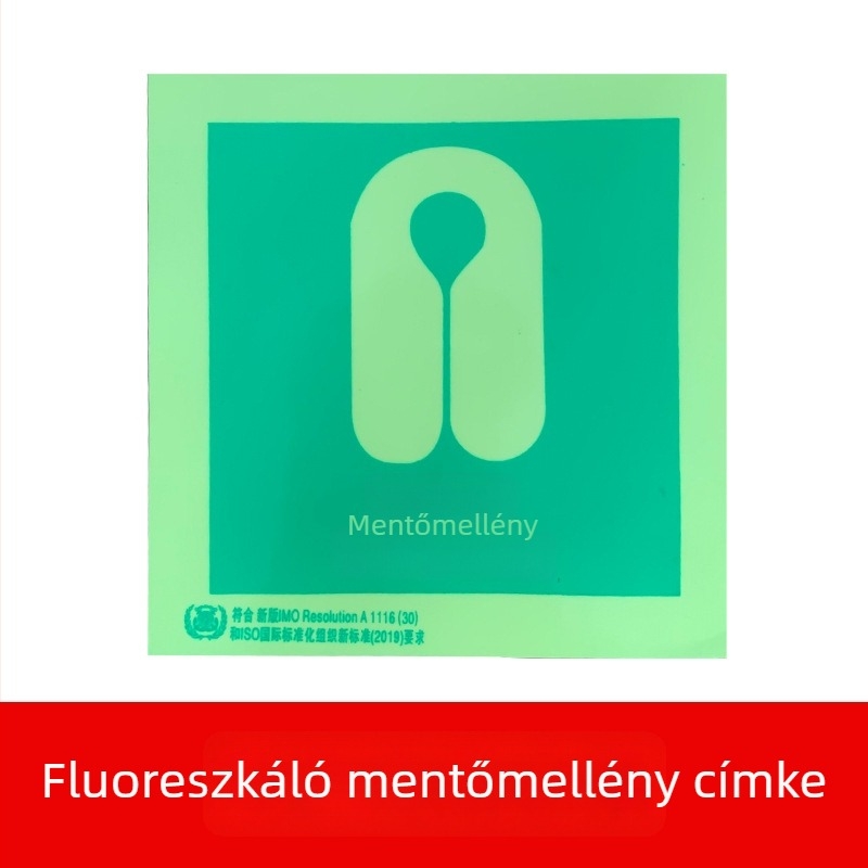 Gyerek mentőmellény tengeri használatra, CCS tanúsított, nagy felhajtóerő, léghólyag, fluoreszkáló