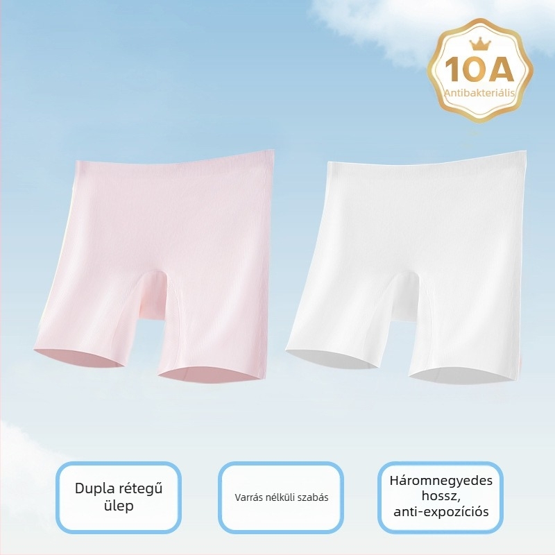 Lányok számára tervezett biztonsági rövidnadrág hűs Ice Silk alsóval, antibakteriális kényelem, három az egyben dizájn