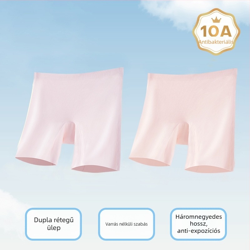 Lányok számára tervezett biztonsági rövidnadrág hűs Ice Silk alsóval, antibakteriális kényelem, három az egyben dizájn