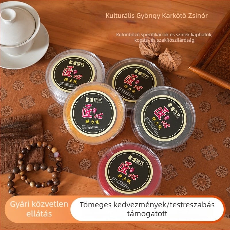 Átlátszó rugalmas zsinór gyöngyfűzéshez ékszerekhez