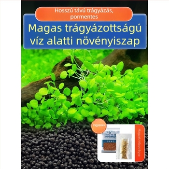 Ökológiai akváriumi növényaljzat algás iszappal és tápanyagban gazdag talajjal, alapvető homokkal és alaptrágyával